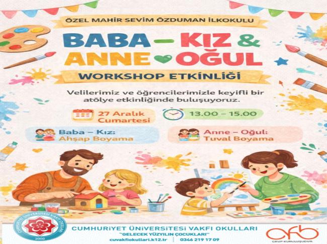 WORKSHOP ETKİNLİĞİ! görseli