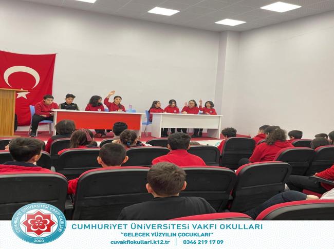 7.SINIFLAR MÜNAZARA ETKİNLİĞİ görseli