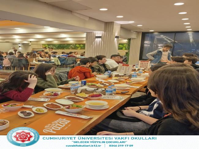 8.Sınıf öğrencilerimiz ile iftar programımızdan kareler. görseli