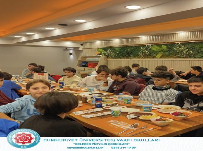 8.Sınıf öğrencilerimiz ile iftar programımızdan kareler. görseli
