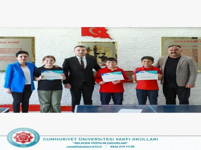 Deneme Sınavında,  Derece yapan öğrencilerimizi tebrik eder başarılarının devamını dileriz. görseli