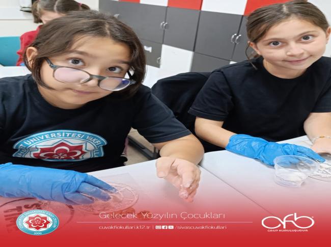  Fen Bilimleri dersinde Fosillerin Oluşum sürecini yaparak yaşayarak gözlemlemiş olduk. görseli