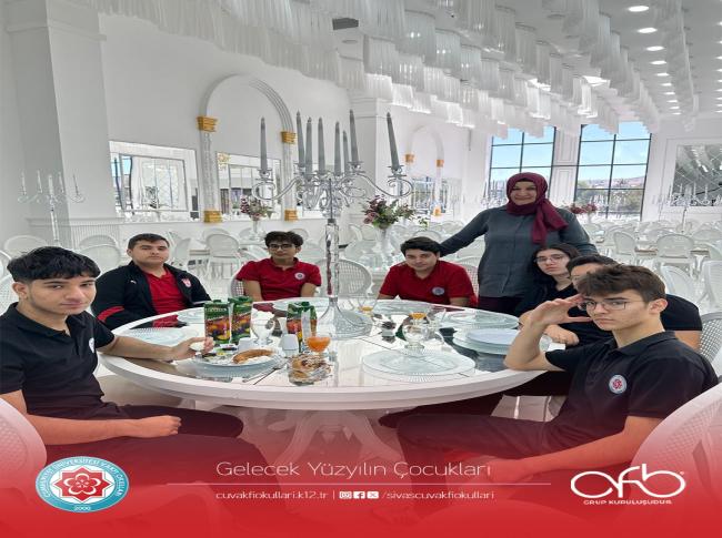 Cumhuriyet Üniversitesi Vakfı Fen ve Anadolu Lisesi 10. Sınıf öğrencilerimize Teknokent Koleji West Palace Etkinlik Salonunda kahvaltı programı düzenledik.  görseli