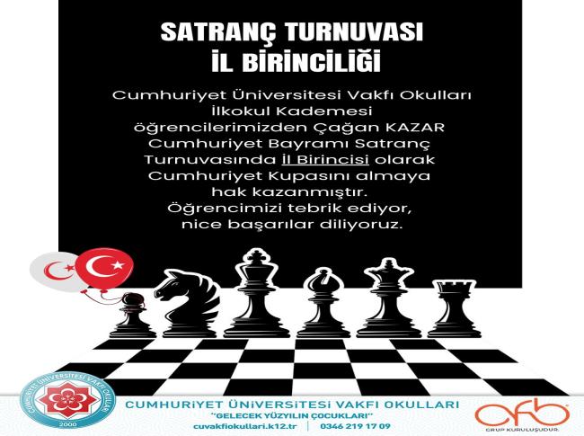 Satranç Turnuvası İl Birinciliği görseli