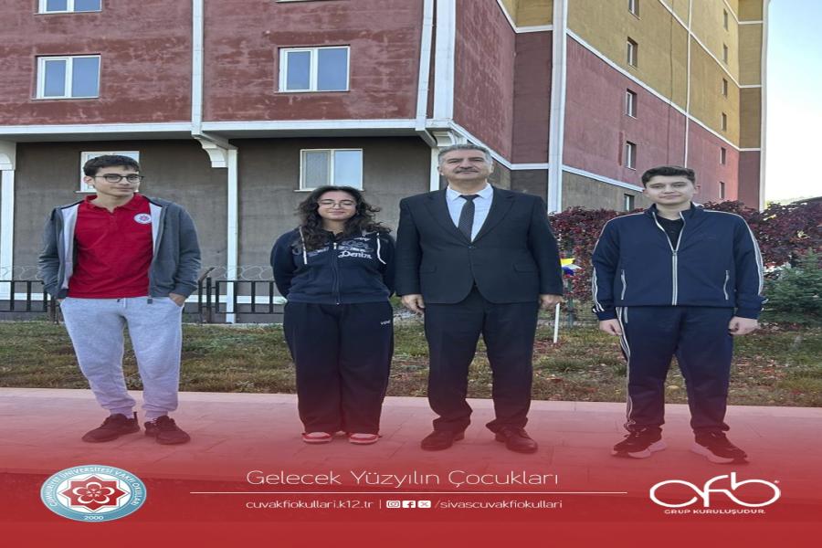 Sivas geneli yapılan denemede  9.10.11. Sifinlardan  dereceye giren öğrencilerimizi tebrik ediyoruz.
