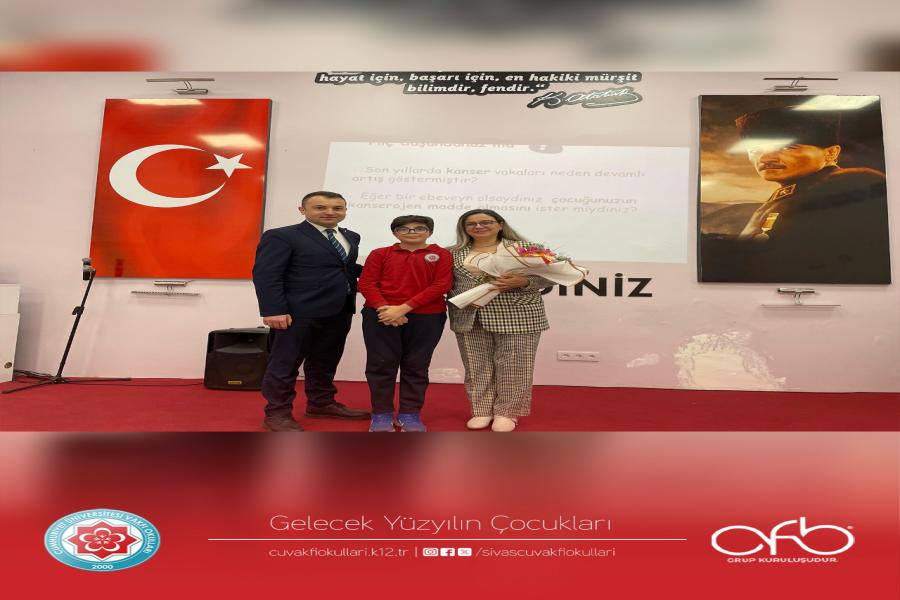 Sağlıklı Beslenme, Gıda ve Besinler konusunda gelişim çağındaki öğrencilerimizle kıymetli bilgilerini paylaşan Cumhuriyet Üniversitesi  Öğretim Üyelerinden Prof. Dr. Özlem Pelin Can hocamıza teşekkür ederiz.