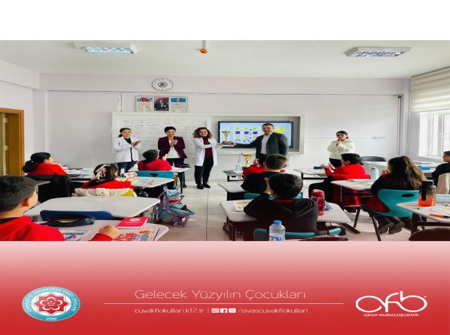Ayın En Temiz ve Duyarlı Sınıfı Seçilen şubelerimize kupalarını verdik. Haftanın "EN" leri seçilen öğrencilerimize de rozetleri takıldı. Öğrencilerimizi tebrik ederiz. görseli