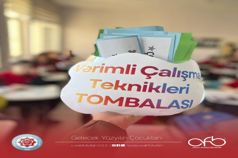 Öğrencilerimizle “Verimli Ders Çalışma Teknikleri” etkinliği gerçekleştirdik.