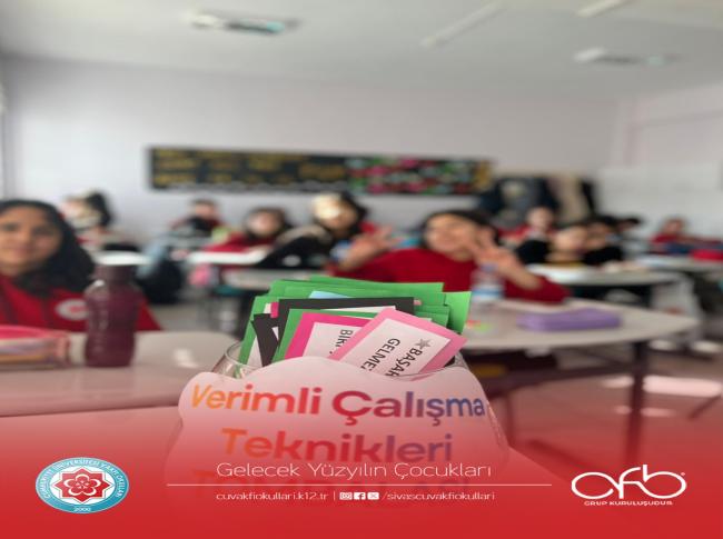 “Verimli Ders Çalışma Teknikleri” etkinliği gerçekleştirdik. görseli