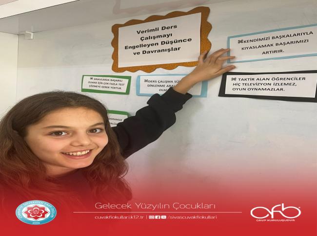 “Verimli Ders Çalışma Teknikleri” etkinliği gerçekleştirdik. görseli