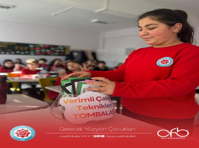“Verimli Ders Çalışma Teknikleri” etkinliği gerçekleştirdik. görseli