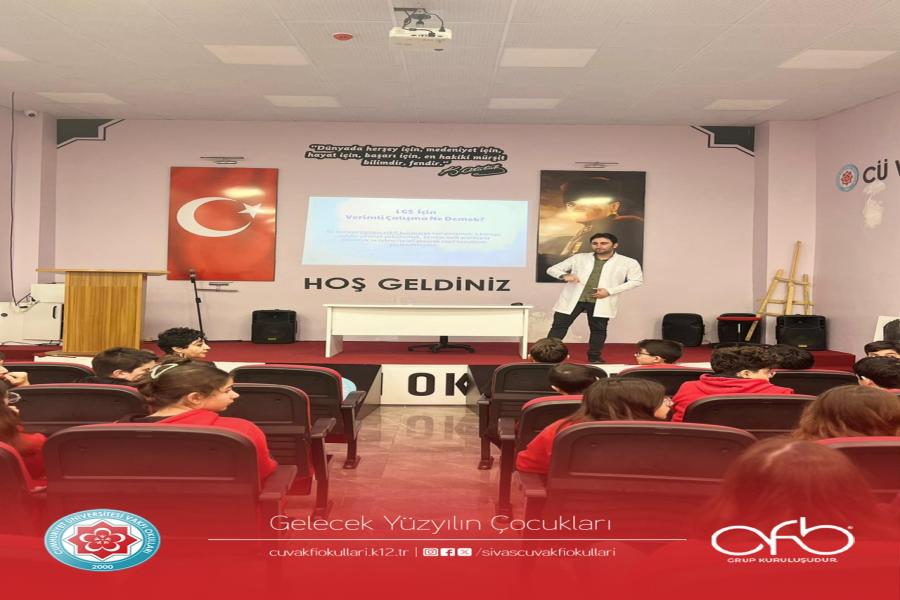 7.Sınıflarımızla Deneme Sınavı Çözme Stratejileri ve Motivasyon semineri gerçekleştirdik.