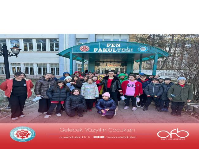 5.Sınıf öğrencilerimizle Cumhuriyet Üniversitesi Fen Fakültesi Kimya Bölümünü ziyaret ettik. Maarif Model kapsamında Bitki ve Hayvan Hücresi örnekleri incelendi. görseli
