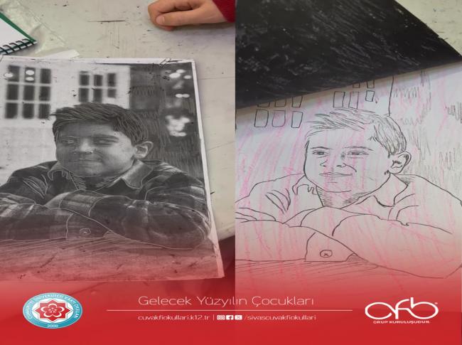 Portrelerde Çizgi Aktarımı Çalışması görseli