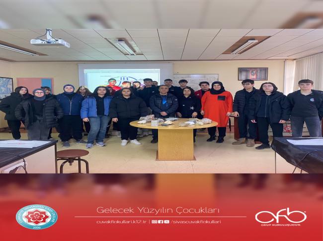Yerin İç Yapısı ve Kayaçlar ünitesi ile ilgili olarak Jeoloji Mühendisliği bölümüne bir ziyaret gerçekleştirdik. görseli